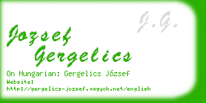 jozsef gergelics business card